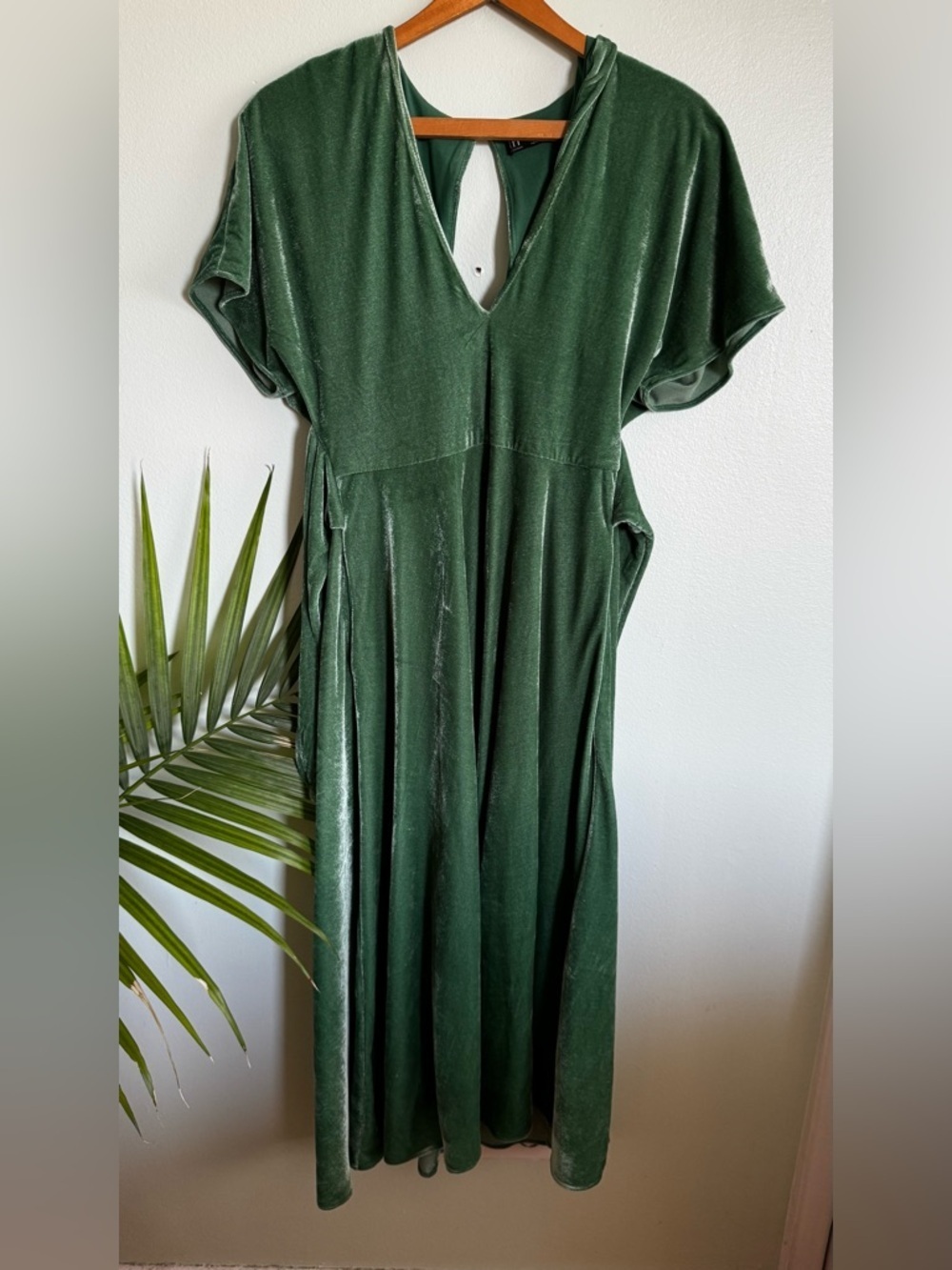 Zara Emerald Green Velvet Maxi Dress